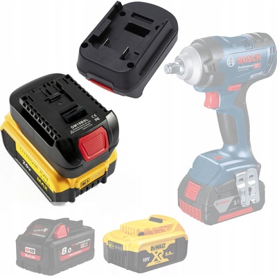 Rosfix ADAPTÉR BATERIE PŘECHODKA DEWALT 18V 20V MILWAUKEE M18 NA BOSCH