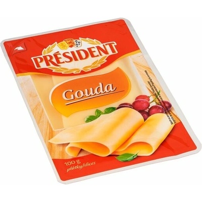 Président Gouda plátky - 100 g