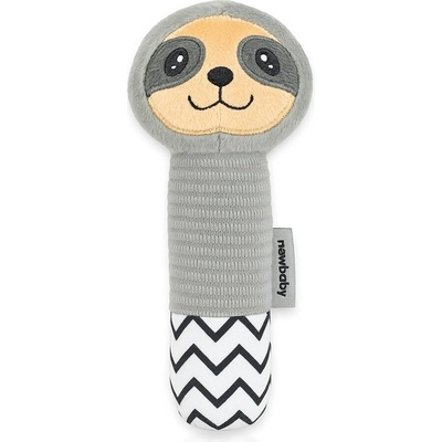 New Baby pískací plyšová hračka s chrastítkem Sloth