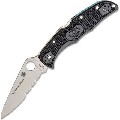 Spyderco Endura 4 Lightweight Thin Blue Line C10FPSBKBL