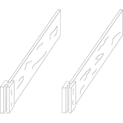 Ferobet Záhon betonový - prodlužovací set 40 2000×1000×400 mm natur reliéfní staré dřevo