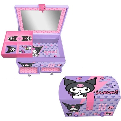 Kids Euroswan Šperkovnice Kuromi s kódem Hello Kitty