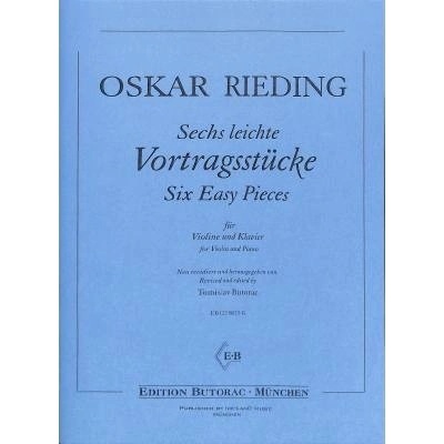 Sechs leichte Vortragsstücke pro housle a klavír od Oskar Rieding – Hledejceny.cz
