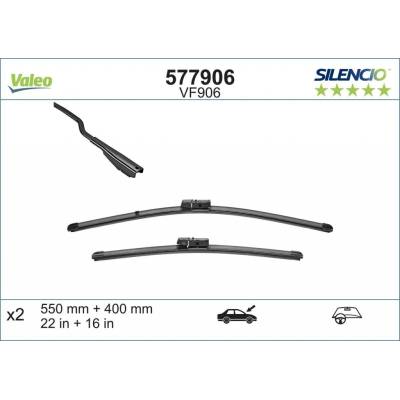Valeo Silencio Flat Blade set 550+400 mm VA 577906