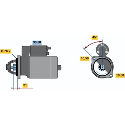 BOSCH STARTER 0 001 115 035
