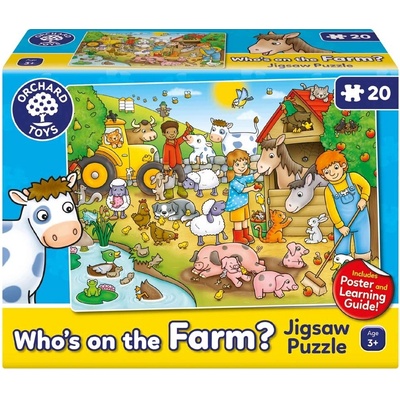 Orchard Toys Kdo je na farmě? 20 dílků