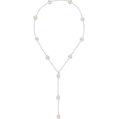 JwL Luxury Pearls Variabilný strieborný náhrdelník s pravými barokovými perlami JL0708