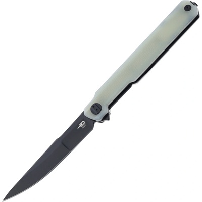 Bestech DUOZ 14C28N Black PVD with jade G10 handle BG65D