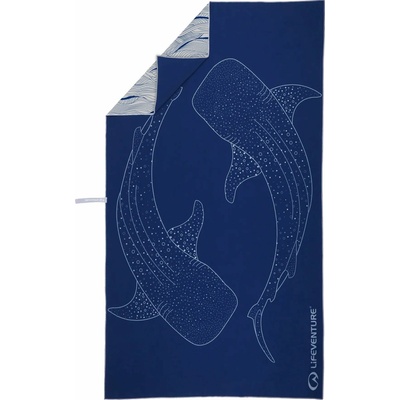 Lifeventure Recycled SoftFibre Trek Towel Whale 150 x 90 cm