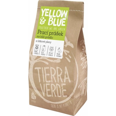Tierra Verde Prací prášek na bílé prádlo a pleny (pap. sáček 850 g)