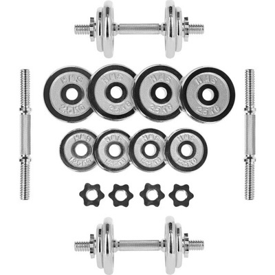 HMS STC-20 Chrómovaný činkový set 20 kg