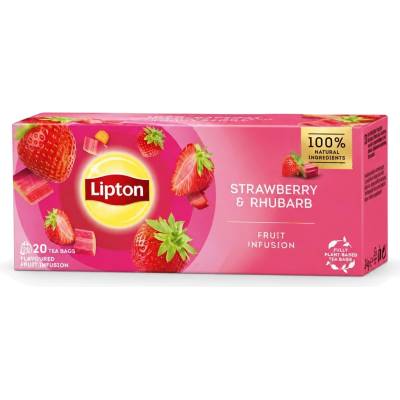 Lipton jahoda a rebarbora 20 x 1,7 g