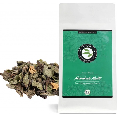 Alveus Bio prémiová směs zeleného čaje a máty Marrakesh Nights 100 g