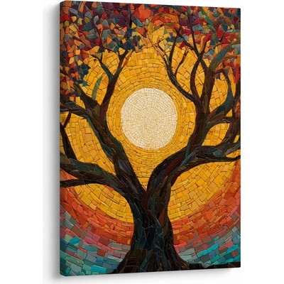 Obraz - Slnko v korune stromu života, jednodielny 50x70 cm