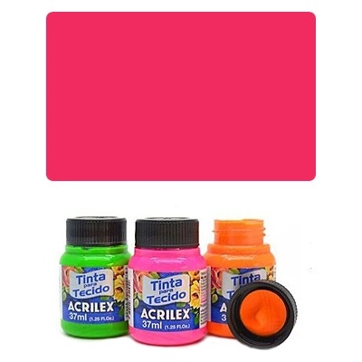 ACR Farba na textil 37 ml Fluorescent Pink 107