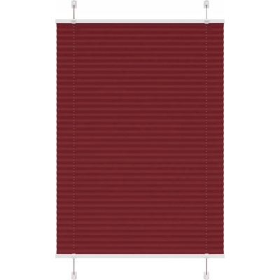 VidaXL Roleta plisé Bordová 90 x 100 cm Červená