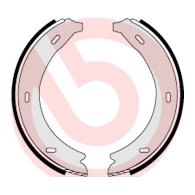 BREMBO Sada brzd. čeľustí parkov. brzdy S50509