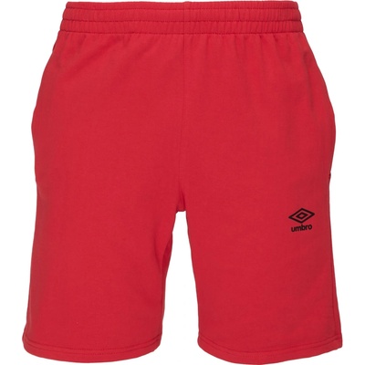 Umbro FRENCH TERRY SHORT Essentials červená čierna