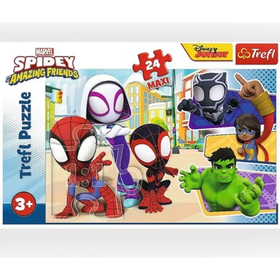 TREFL Spiderman Spidey a jeho úžasní přátelé MAXI 24 dielov
