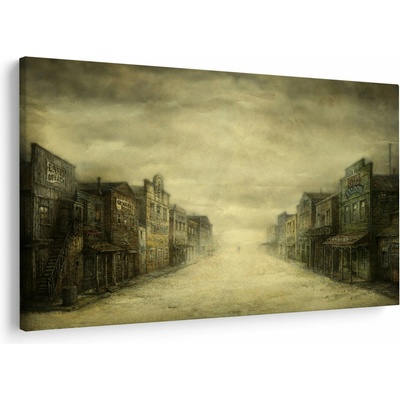 Obraz westernového městečka, jednodílný 90x60 cm