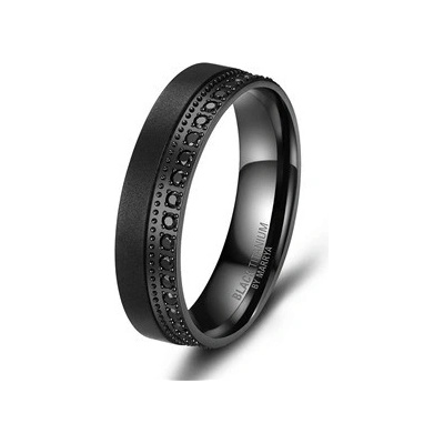 Marrya Dámský snubní prsten BLACK TITANIUM BT 10D