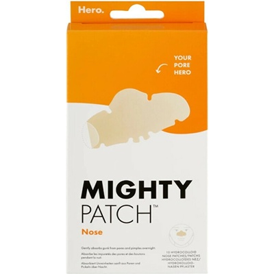 Hero Mighty Patch Hydrokoloidní náplasti na nos 91 mm x 48 mm 10 ks