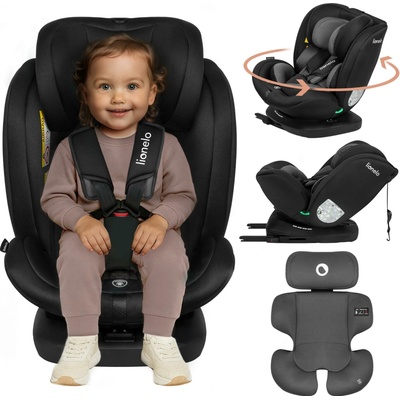Lionelo s ISOFIXOM BASTIAAN I-size 2023 black grey