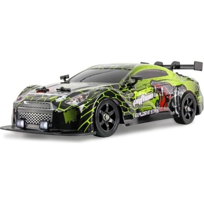 Amewi Drift Sport RC Car GTR 4WD RTR s kouřem a LED osvětlením zelené RC_323364 1:16