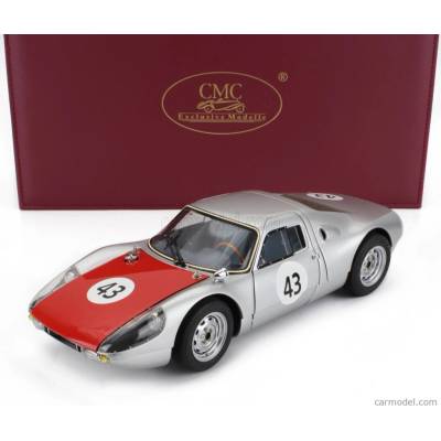 Cmc Porsche 904 Carrera Gts Ch.904-025 N 26 Silverstone International Grand Touring 1964 Innes Írsko Strieborno-červená 1:18