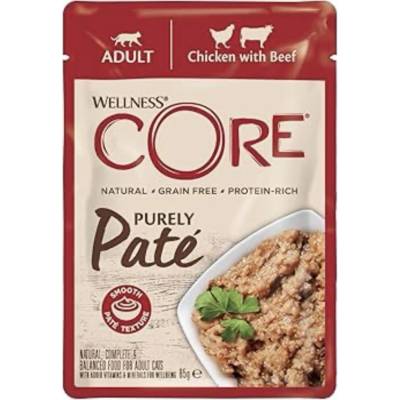 Wellness Core Purely Paté kuře a hovězí 85 g
