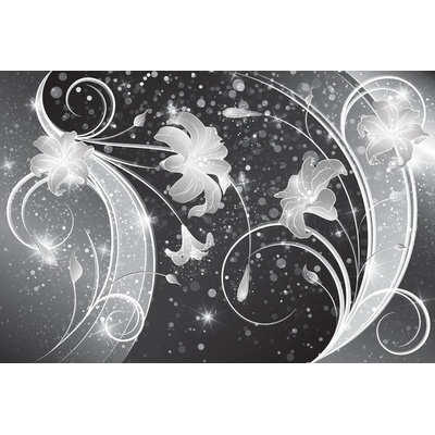 Preinterier FT4681 Fototapeta na stenu Čiernobiely ornament vlies 104cm x 70cm
