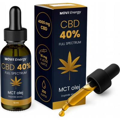 MOVit CBD 40% Full Spectrum MCT olej 10 ml – Hledejceny.cz