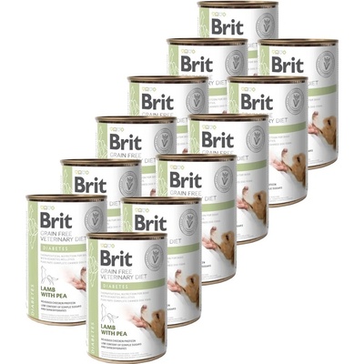 Brit Veterinary Diets GF dog Diabetes 12 x 400 g