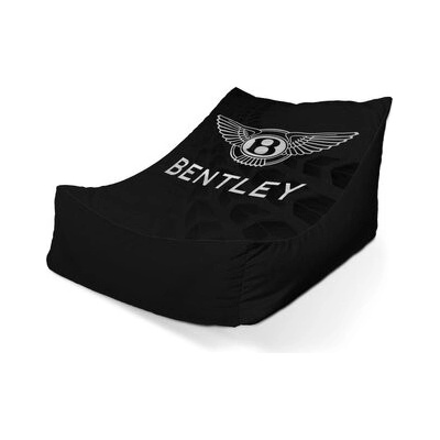 Sablio sedací vak lounge Logo Bentley Černý 80 x 95 x 50 cm