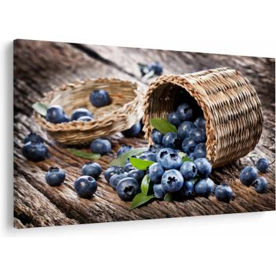 Obraz - Šťavnaté čučoriedky, jednodielne 120x80 cm