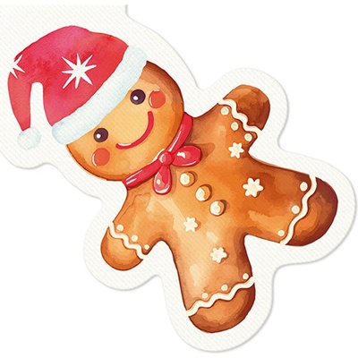 PAW Obrúsky Airlaid Shape Cute Gingerman 32x32cm