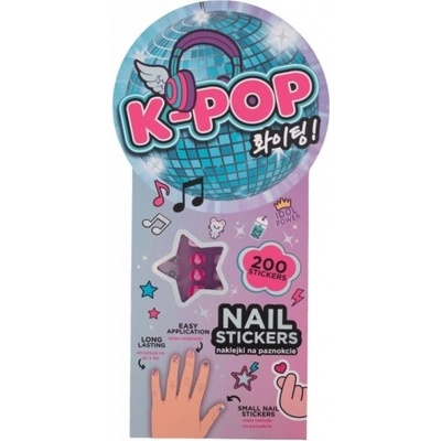 K-POP samolepky na nehty Rainbow