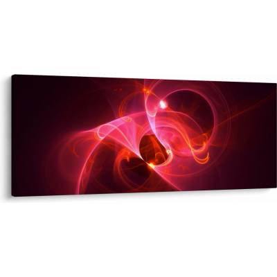 Moderní obraz růžové abstrakce, jednodílný 120x50 cm