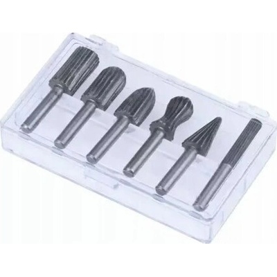 DEDRA Sada 6 fréz Shank na kov, stopka 6 mm, HSS