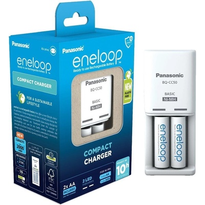 Panasonic Eneloop Charger BQ-CC50 + 2 x R6/AA Eneloop 2000mAh BK-3MCCE K-KJ50MCC20E – Hledejceny.cz