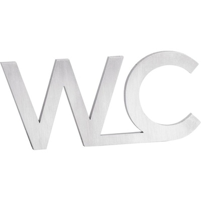 Cedule WC, 80x35x2mm, nerez mat