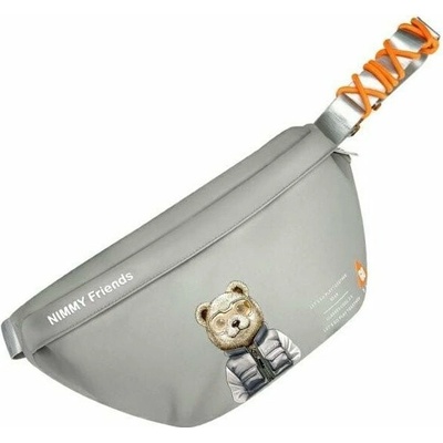 Nimmy taška přes rameno Šedá/šedá Crossbody Brýle Cool Cat