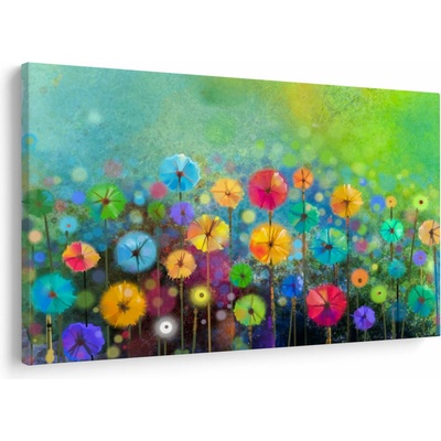 Obraz - Abstraktní květiny, jednodílný 120x80 cm