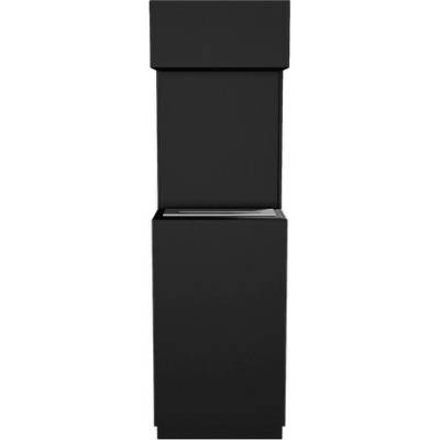 Kratki Voľne stojaci biokrb SIERRA MINI čierny 400 x 1315 mm