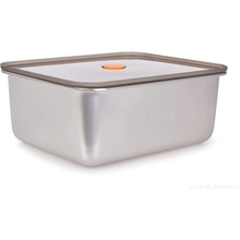 Gourmet GoEco Nerezová dóza na potraviny so silikónovým tesnením a ventilom 2,9 l