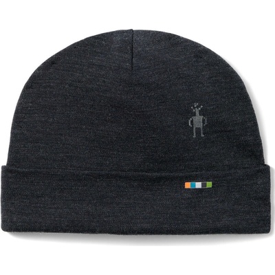 SMARTWOOL Kids' Thermal Merino Reversible Cuffed B Charcoal Heather