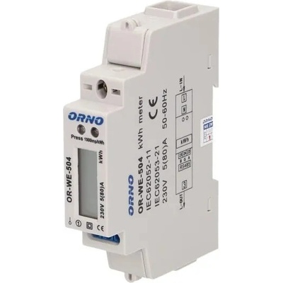 ORNO Jednofázový elektromer 80A OR-WE-504