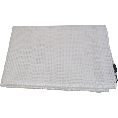 TOPTRADE plachta krycia priehľadná s kovovými okami 3 x 4 m 120 g / m2