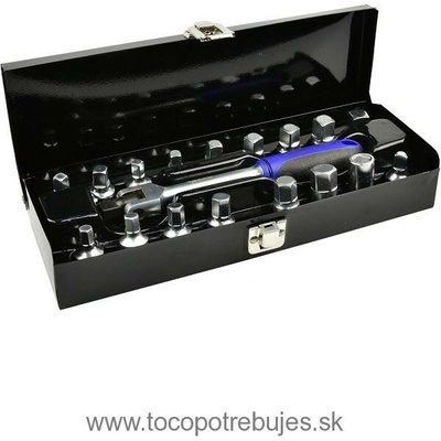 Geko Zástrčné kľúče na zátky olejových vaní 3/8" sada 18ks G02711