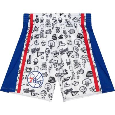 Mitchell & Ness Pánské kraťasy Philadelphia 76ers NBA Doodle Swingman Shorts